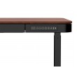 ACTIVEJET desk with electric height adjustment 120x60 ET119S black/walnut