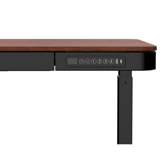 ACTIVEJET desk with electric height adjustment 120x60 ET119S black/walnut