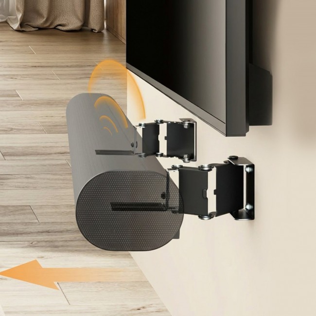 Maclean Soundbar Wall Mount / Bracket, angle adjustment +8 8 , max. load 10 kg, made of steel, MC-177