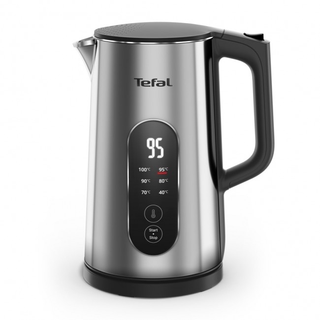 Tefal Selection KI871DE0 electric kettle 1.7 L 1500 W Black, Stainless steel