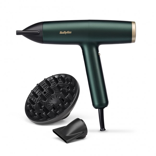 BaByliss Air Power Pro hair dryer 1700 W Gold, Green BaByliss Air Power Pro hair dryer 1700 W Gold, Green