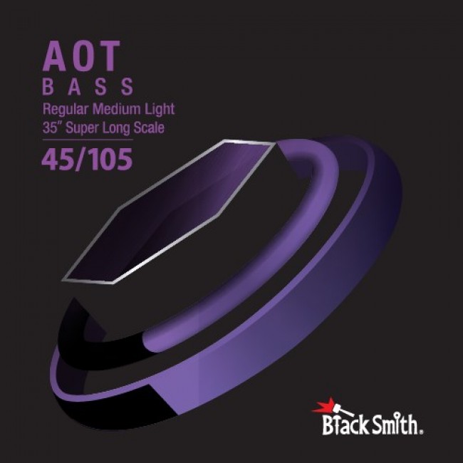 BlackSmith ANW-45105-4-35 - struny do basu 4-strunowego 045-105, menzura do 35 cali, AOT