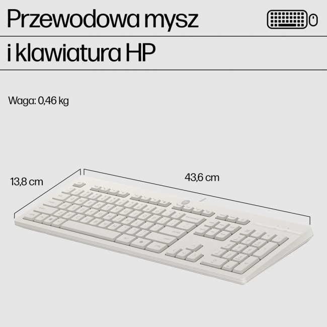 HP 225 Wired Mouse and Keyboard Combo
