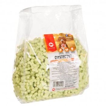 MACED Puppy mint bones cookies - Dog treat - 1 kg