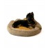 GO GIFT Dog and cat bed XL - camel - 75x75 cm