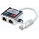 Intellinet 2-Port Modular Distributor, Cat5e, FTP, allows two RJ45 ports to share one Cat5e network cable