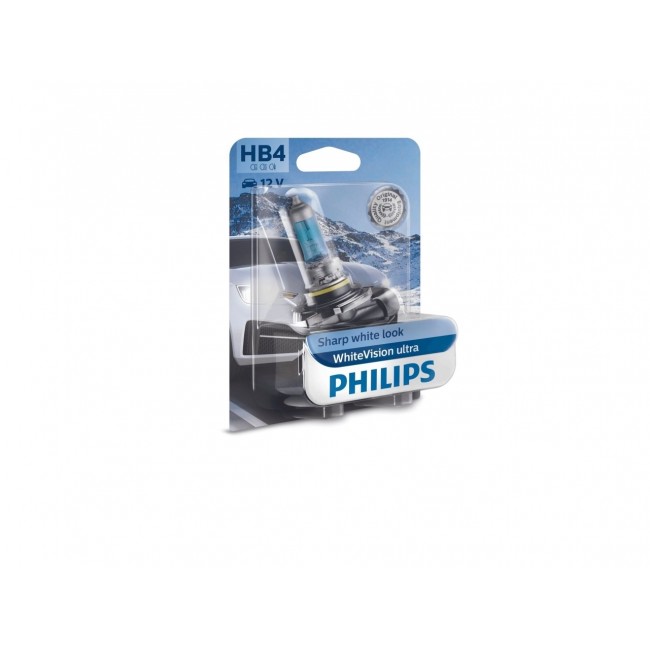 Philips WhiteVision ultra 9006WVUB1 car headlight bulb, 51 W, 12 V, HB4, Halogen, 4200 K, 1 pc(s) Philips WhiteVision ultra 9006WVUB1 car headlight bulb, 51 W, 12 V, HB4, Halogen, 4200 K, 1 pc(s)