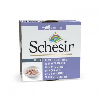 SCHESIR in jelly Tuna with grouper - wet cat food - 85 g