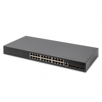Digitus 24 Port 10/100/1000 + 4SFP+ UPLINK Switch, 19