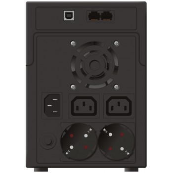 PowerWalker VI 2200 SHL Schuko uninterruptible power supply (UPS) Line-Interactive 2.2 kVA 1200 W 4 AC outlet(s)