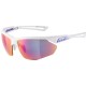 ALPINA Okulary na rower NYLOS HR bia o-fioletowe szk o fioletowe lustro Cat.3