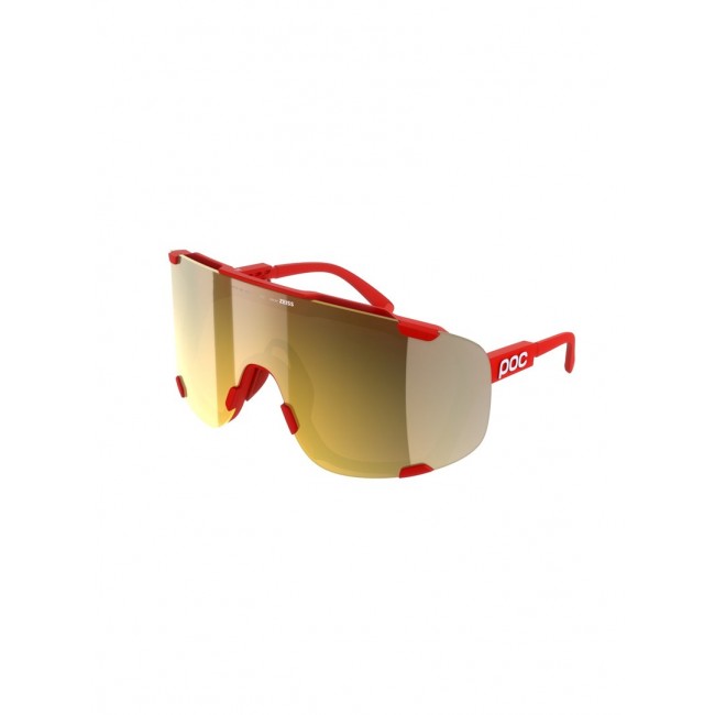 Okulary rowerowe POC Devour czerwone Cat 2 - TU