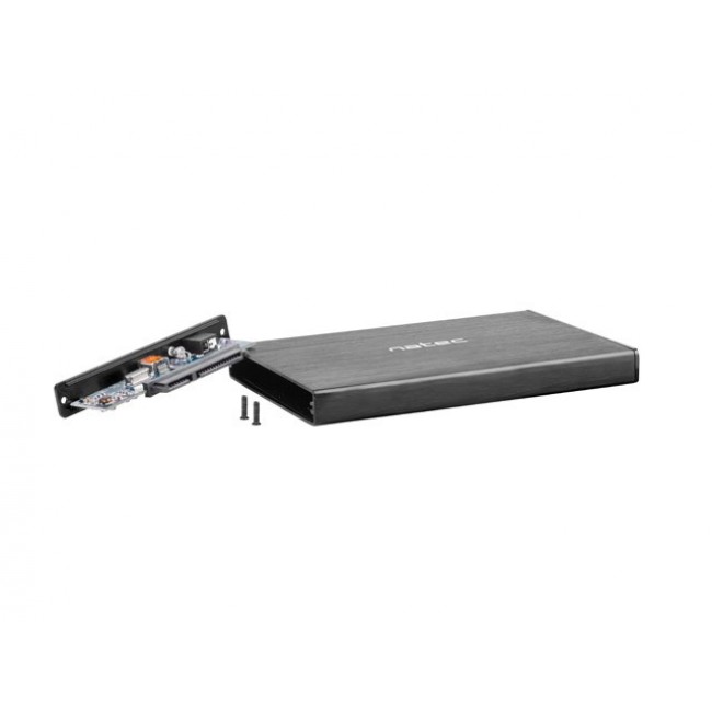 NATEC RHINO GO enclosure USB 3.0 for 2.5'' SATA HDD/SSD, black Aluminum NATEC RHINO GO enclosure USB 3.0 for 2.5'' SATA HDD/SSD, black Aluminum