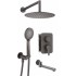 Concealed shower set with bath spout