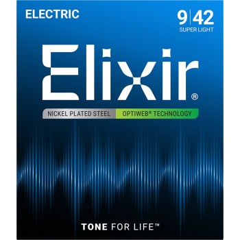 Elixir 12000 Super Light (9-42) PW - electric guitar strings