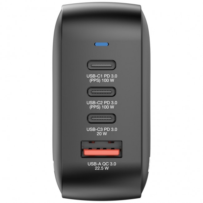 Verbatim Mini GaN Charger 100W 4 Port US plug with EU and UK adaptors