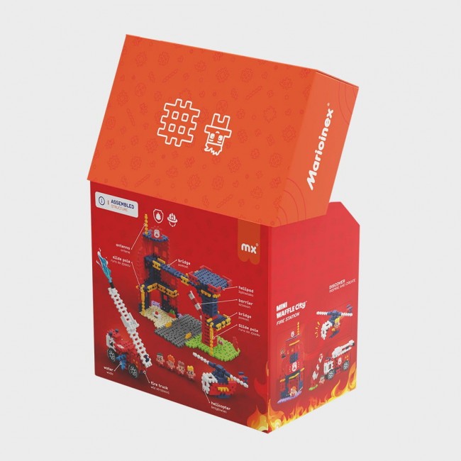 Marioinex Mini Waffle Building Blocks City: Fire Station, 280 pieces Marioinex Mini Waffle Building Blocks City: Fire Station, 280 pieces