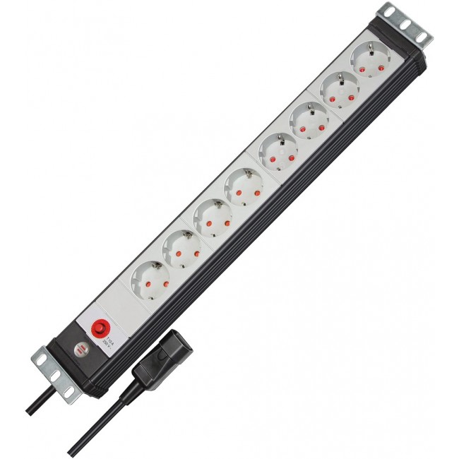 Brennenstuhl 1156057128 power extension 3 m 8 AC outlet(s) Indoor Black Brennenstuhl 1156057128 power extension 3 m 8 AC outlet(s) Indoor Black