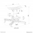 Neomounts CL25-530WH1 Beamer ceiling mount - h 25,5 cm - easy-install - full motion Neomounts CL25-530WH1 Beamer ceiling mount - h 25,5 cm - easy-install - full motion