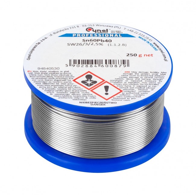TIN SPOOL 2.5mm 250g Sn60Pb40 TIN SPOOL 2.5mm 250g Sn60Pb40