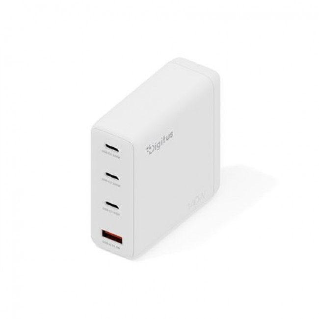 Digitus USB GaN Charger 140W, 3x USB-C, 1x USB-A