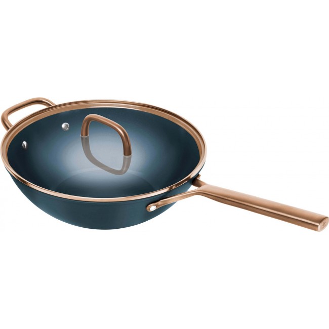 ZWILLING MILANO Wok z pokrywką 30 cm niebieski