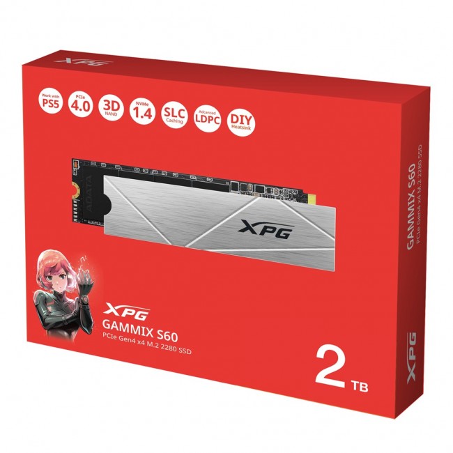 XPG GAMMIX S60 2 TB M.2 PCI Express 4.0 NVMe 3D NAND