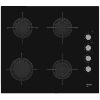 Beko HILG64120S hob Black Built-in 60 cm Gas 4 zone(s)
