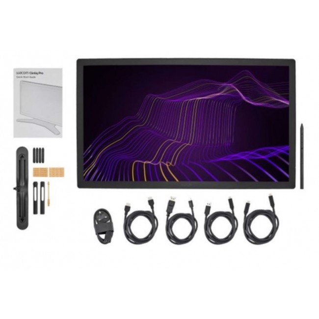 Wacom Cintiq Pro 27 graphic tablet Black 5080 lpi 596 x 335 mm Wacom Cintiq Pro 27 graphic tablet Black 5080 lpi 596 x 335 mm