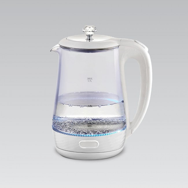 Maestro MR-052-WHITE Electric glass kettle, white 1.7 L