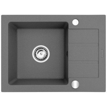 Single-bowl sink with draining board Maidsinks Promo 62x44 1B 1D