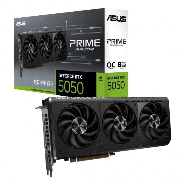 ASUS Prime -RTX5050-O8G NVIDIA GeForce RTX 5050 8 GB GDDR6 ASUS Prime -RTX5050-O8G NVIDIA GeForce RTX 5050 8 GB GDDR6