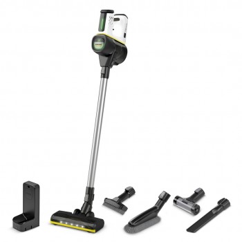 K rcher VC 7 Cordless yourMax 2-in-1 stick vacuum Battery Dry HEPA Bagless 0.8 L Grey, White 2.5 Ah