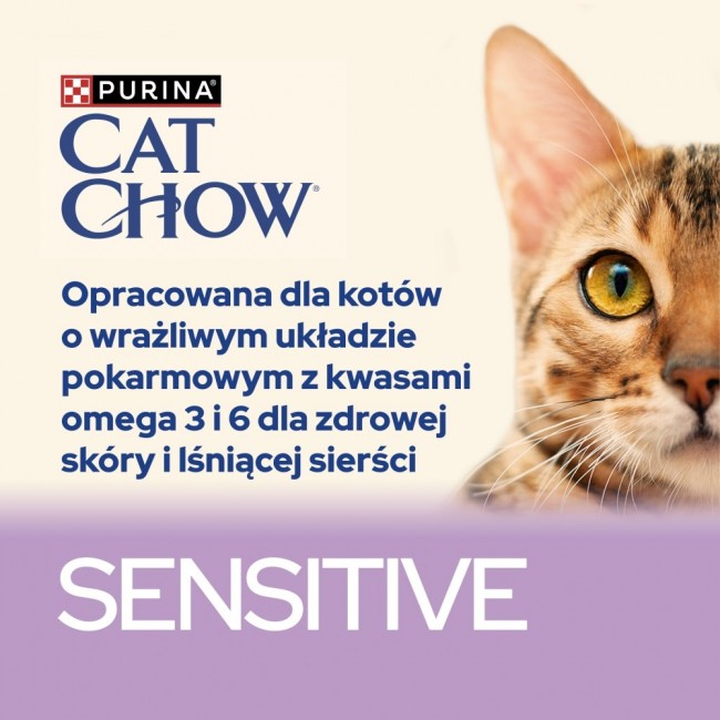 PURINA Cat Chow Sensitive with salmon and zucchini in sauce - wet cat food - 26x85g (20 + 6 GRATIS)