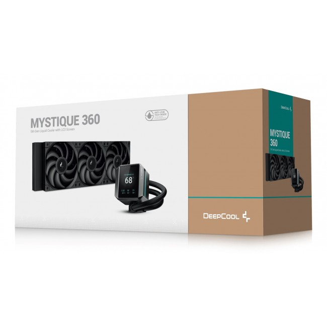 DeepCool MYSTIQUE 360 Processor All-in-one liquid cooler 12 cm Black 1 pc(s) DeepCool MYSTIQUE 360 Processor All-in-one liquid cooler 12 cm Black 1 pc(s)