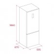 Teka RBF 54650 SS Fridge-freezer Total No Frost 401 L stainless steel