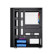 Gembird Fornax 2500 ARGB Gaming ATX computer case, Midi Tower, backlight, Black