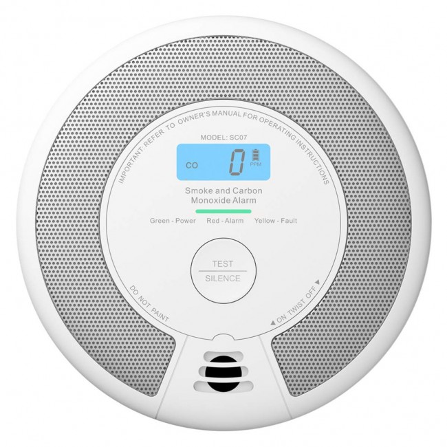 X-Sense SC07 smoke detector Photoelectrical reflection detector Interconnectable Wireless X-Sense SC07 smoke detector Photoelectrical reflection detector Interconnectable Wireless