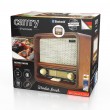 Camry Premium CR 1188 radio Personal Analog Black, White, Wood