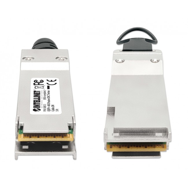 Intellinet 2m 40G QSFP+ Passive Direct Attach Copper Twinax Cable 30AWG MSA QSFP-H40G-CU2M compatible