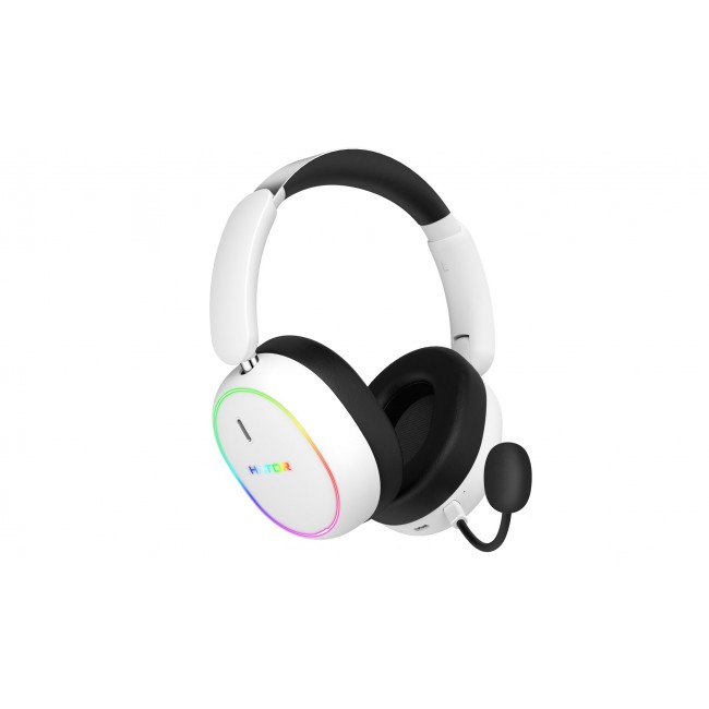 HATOR Phoenix 2 Wireless Headset Wired & Wireless Head-band Gaming USB Type-C / USB Type-A Bluetooth White HATOR Phoenix 2 Wireless Headset Wired & Wireless Head-band Gaming USB Type-C / USB Type-A Bluetooth White
