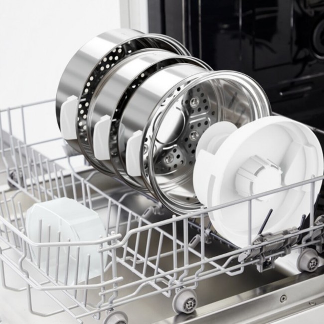 Tefal Convenient Series Deluxe VC502D steam cooker 3 basket(s) Countertop 900 W Stainless steel, White