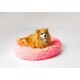 GO GIFT Shaggy pink M - pet bed - 57 x 57 x 10 cm