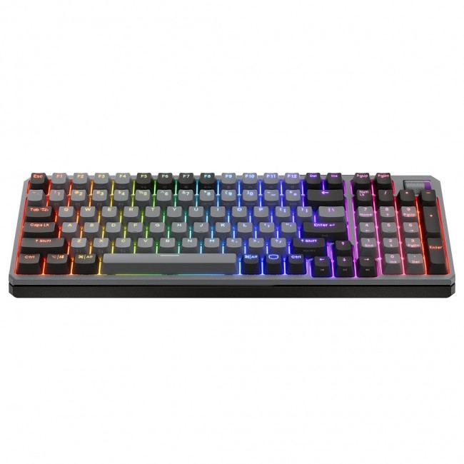 Cooler Master Peripherals MK770 keyboard Universal USB + RF Wireless + Bluetooth QWERTY Czech Dark Grey, Grey Cooler Master Peripherals MK770 keyboard Universal USB + RF Wireless + Bluetooth QWERTY Czech Dark Grey, Grey