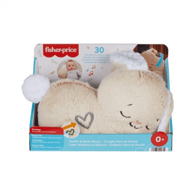 Fisher-Price Soothe & Settle Bunny Plush Baby Toy & Customizable Sound Machine with Motion Fisher-Price Soothe & Settle Bunny Plush Baby Toy & Customizable Sound Machine with Motion