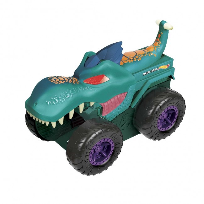 Hot Wheels Monster Trucks Car Chompin Mega Wrex Vehicle, For Ages 3 Years & Up Hot Wheels Monster Trucks Car Chompin Mega Wrex Vehicle, For Ages 3 Years & Up