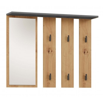 Topeshop PARMA WIESZAK ANT/AR clothing hanger Anthracite, Oak