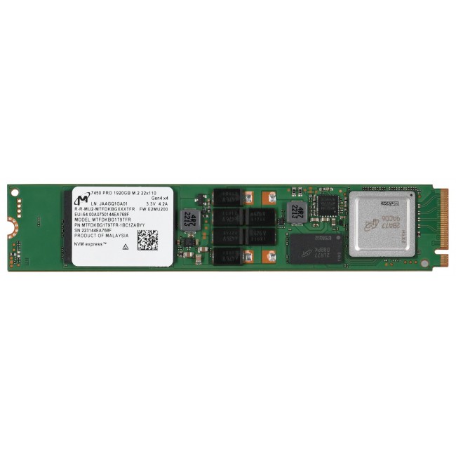 Micron 7450 PRO M.2 1.92 TB PCI Express 4.0 3D TLC NAND NVMe