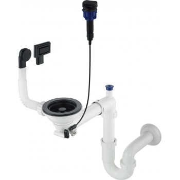 Siphon for 1-bowl granite sink - Space-Saver