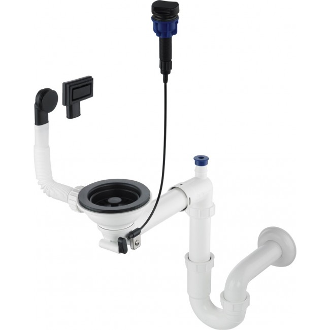 Siphon for 1-bowl granite sink - Space-Saver